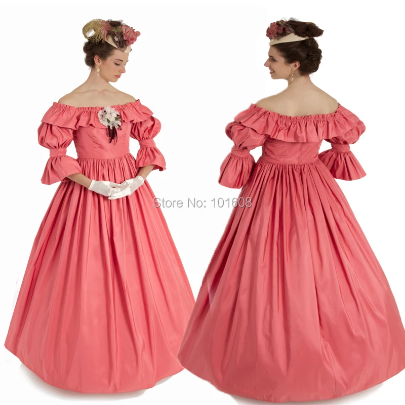 New Arrival!Elegant Retro Pink Taffeta Victorian dresses Civil War Gown Historical dresses Retro regency Ruffles dress HL-114
New Arrival!Elegant Retro Pink Taffeta Victorian dresses Civil War Gown Historical dresses Retro regency Ruffles dress HL-114