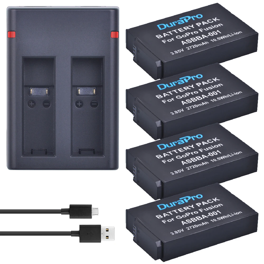 4 шт. для GoPro ASBBA-001 ASBBA 001 2720 мАч аккумулятор + двойное зарядное устройство USB для экшн-камеры GoPro Fusion ASBBA-001 360 градусов
4 шт. для GoPro ASBBA-001 ASBBA 001 2720 мАч аккумулятор + двойное зарядное устройство USB для экшн-камеры GoPro Fusion ASBBA-001 360 градусов