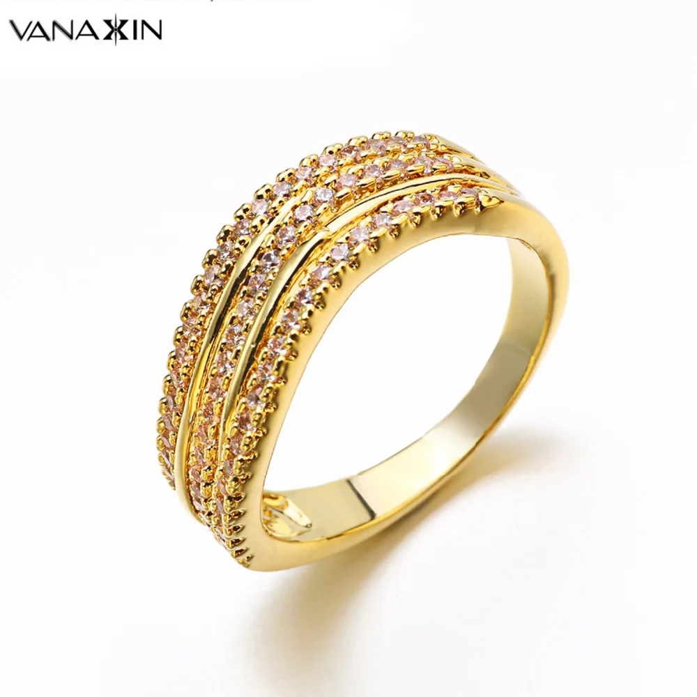 VANAXIN Ladies Wedding Bands Engagement Ring for Women CZ Stone Paved Three Hoops Promise Fashion Jewels
VANAXIN Ladies Wedding Bands Engagement Ring for Women CZ Stone Paved Three Hoops Promise Fashion Jewels
