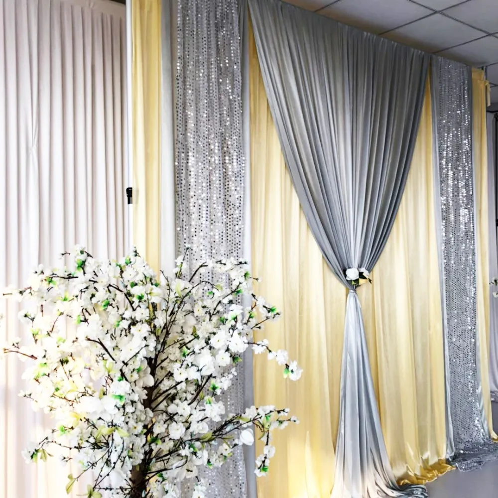 New color 3mHx3mW ice silk sequin drape backdrop curtain wedding party decoration
New color 3mHx3mW ice silk sequin drape backdrop curtain wedding party decoration