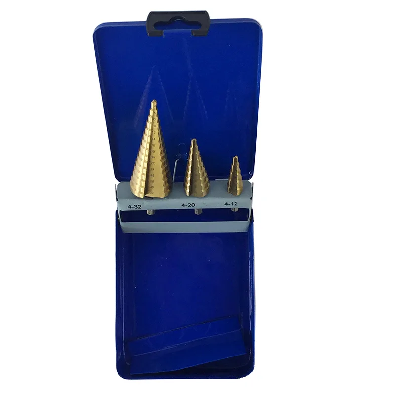 Hex Shank Step Drill Bits 3PC Combo Set Steel Plate High Speed Pagoda Reamer Chamfer Deburring 4-32 4-20 4-12
Hex Shank Step Drill Bits 3PC Combo Set Steel Plate High Speed Pagoda Reamer Chamfer Deburring 4-32 4-20 4-12