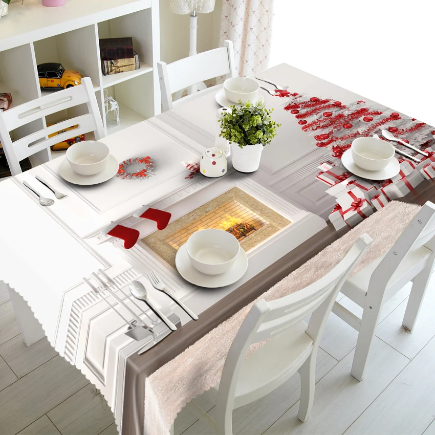 3D Table Cloth Joyous Christmas Tree Pattern Waterproof Cloth Thicken Rectangular Wedding Tablecloth Home Textiles
3D Table Cloth Joyous Christmas Tree Pattern Waterproof Cloth Thicken Rectangular Wedding Tablecloth Home Textiles