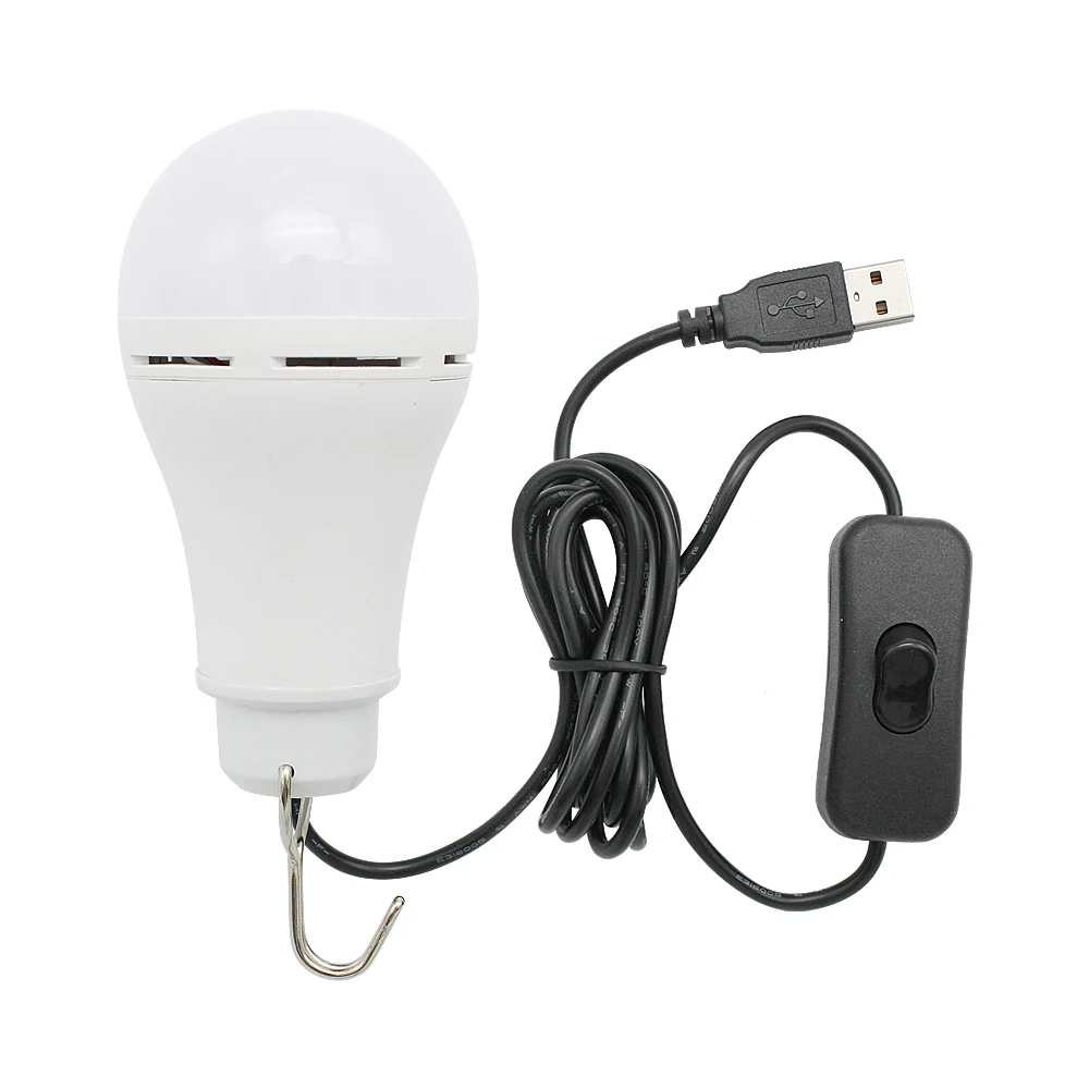 Portable Lanterns 5W USB LED Bulb Light With Switch Button Home Emergency Night Lamp For Hiking Camping Fishing Outdoor lighting
Portable Lanterns 5W USB LED Bulb Light With Switch Button Home Emergency Night Lamp For Hiking Camping Fishing Outdoor lighting