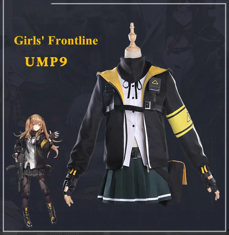 Anime! 2018 New Hot Game Girls' Frontline ump9 Combat Suit School Uniform Cosplay Costume Female Coat Skirt Suit Free Shipping
Anime! 2018 New Hot Game Girls' Frontline ump9 Combat Suit School Uniform Cosplay Costume Female Coat Skirt Suit Free Shipping