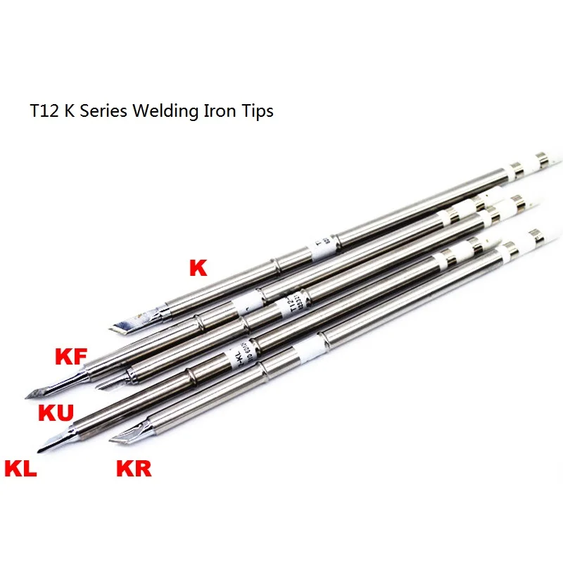 T12-K KL KR KU KF Shape K Series Welding Iron Tips T12 For Hakko Soldering Rework Station FX-951 FX-952 Welding Tips Stings
T12-K KL KR KU KF Shape K Series Welding Iron Tips T12 For Hakko Soldering Rework Station FX-951 FX-952 Welding Tips Stings
