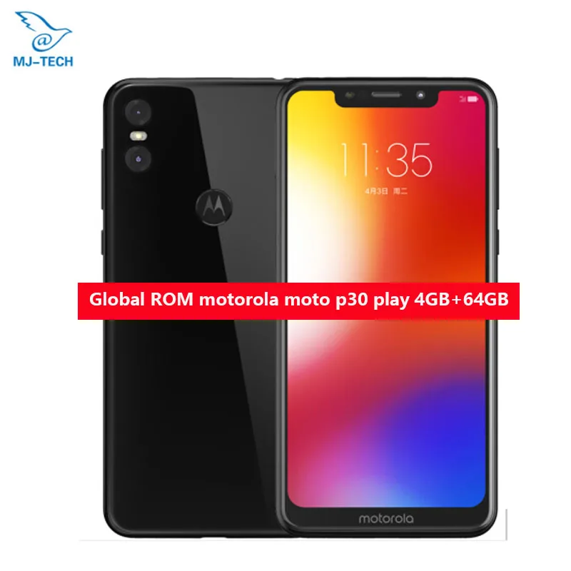 Motorola MOTO P30 Play двойная камера 4G 64G 1080 МП 625 P LTE Восьмиядерный процессор Snapdragon 1 8 4 0 ГГц