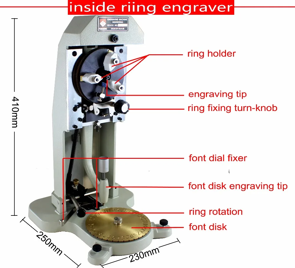 

NEW! RING ENGRAVING MACHINE, INSIDE RING ENGRAVER, LETTER & NUMBER FONT ENGRAVING ON RING, JEWELRY MAKING TOOL, JEWELLER MACHINE