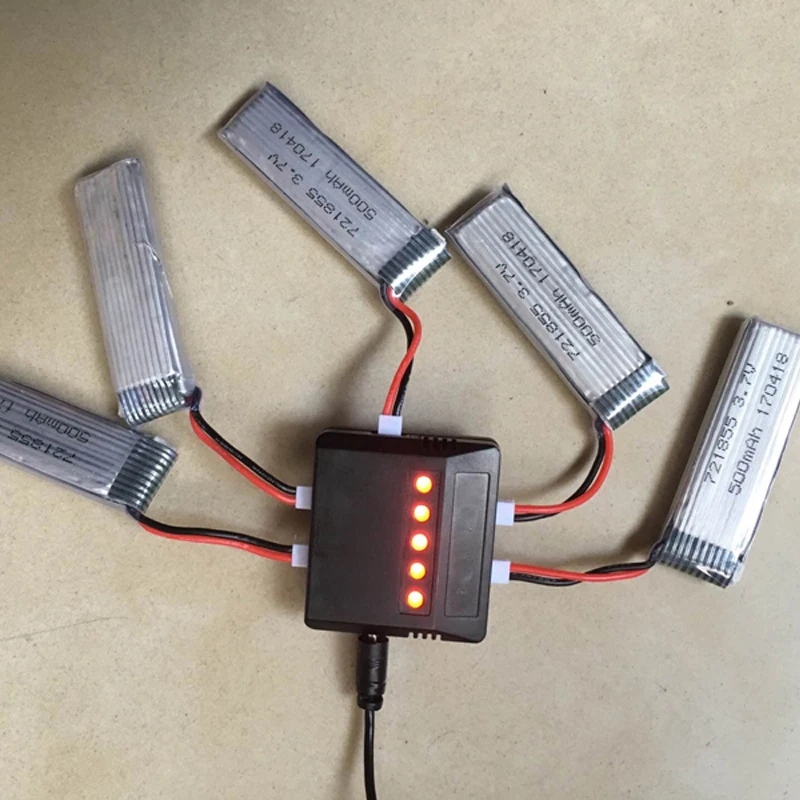 Lamsam High Qaulity 3.7V 500mAh Li-Polymer Battery +5 in 1 Charger For JJRC H37 DHD D5 RC Quadcopter
Lamsam High Qaulity 3.7V 500mAh Li-Polymer Battery +5 in 1 Charger For JJRC H37 DHD D5 RC Quadcopter
