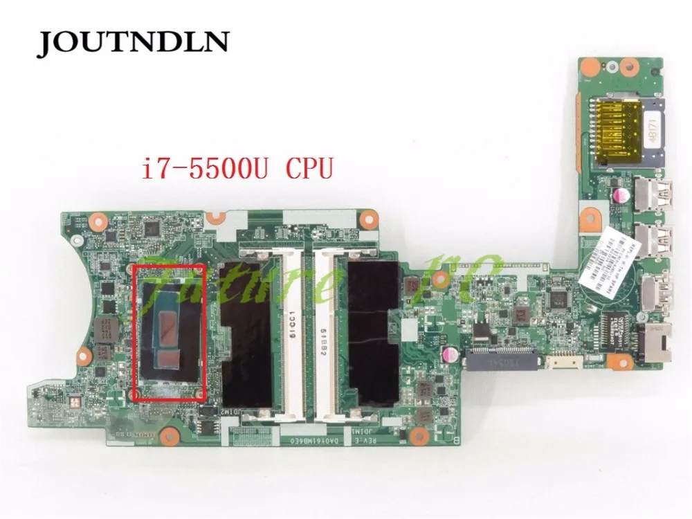 JOUTNDLN для hp X360 15 U Материнская плата ноутбука 809386 001 601 DA0Y61MB6E0 W/i7 5500U Процессор Тесты