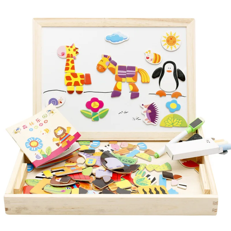 MWZ Multifunctional Drawing Board Wooden Toys Educational Magnetic Puzzle Forest Farm Animal Children Kids Jigsaw Toys Gifts
MWZ Multifunctional Drawing Board Wooden Toys Educational Magnetic Puzzle Forest Farm Animal Children Kids Jigsaw Toys Gifts