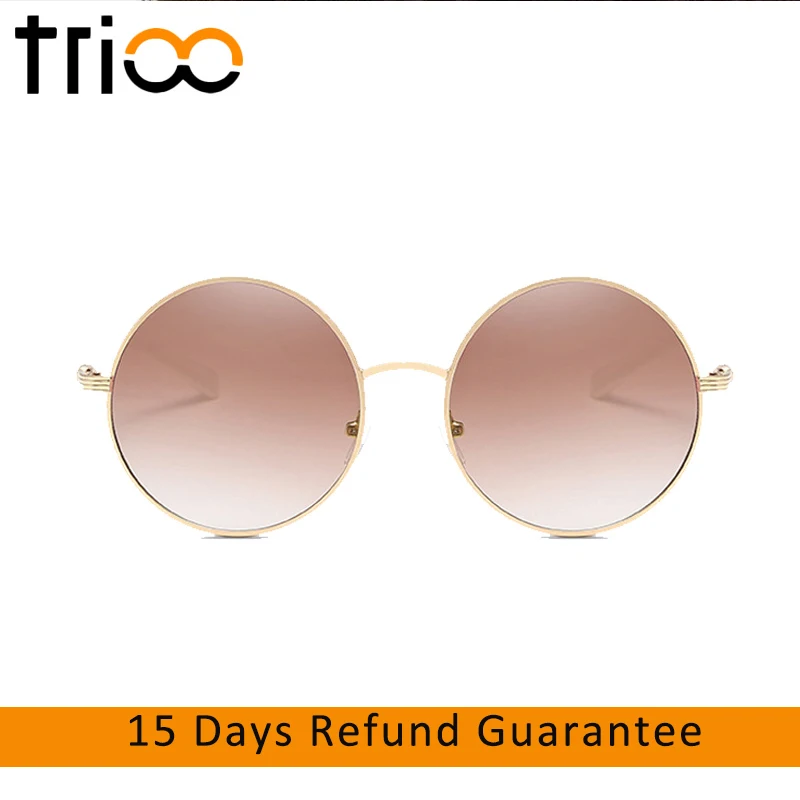TRIOO Round Brown Gradient Sun Glasses Unisex Steampunk Style Retro Sunglasses Men Vintage Mirror Color Gafas de sol UV400
TRIOO Round Brown Gradient Sun Glasses Unisex Steampunk Style Retro Sunglasses Men Vintage Mirror Color Gafas de sol UV400