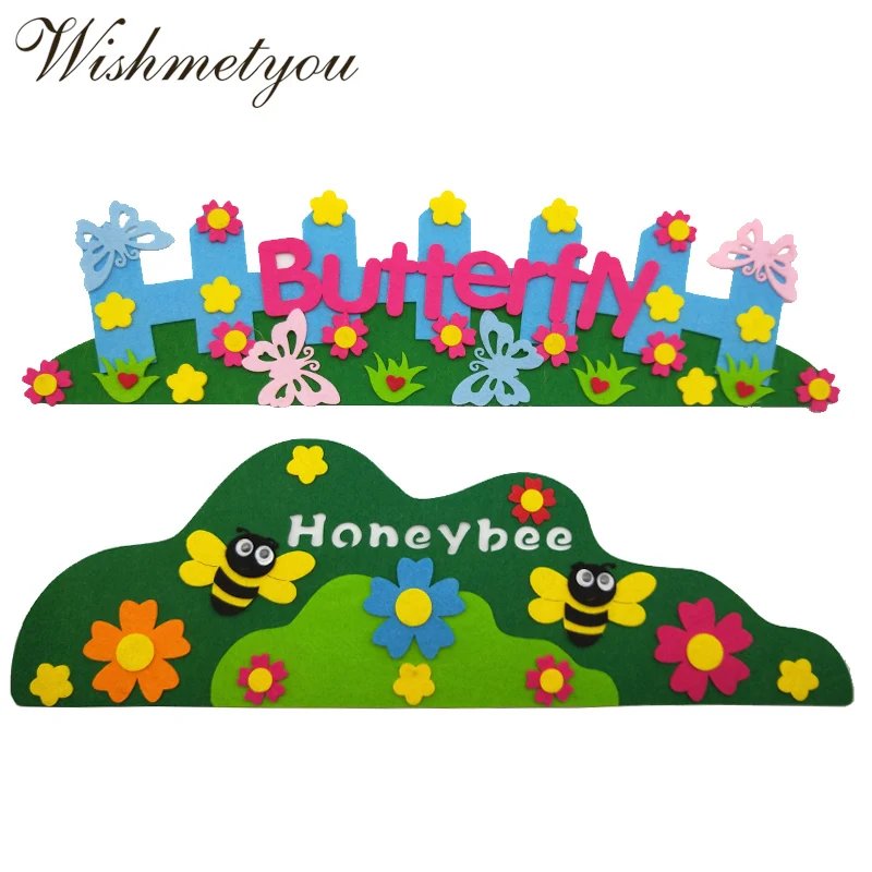 WISHMETYOU Cute Butterfly Honeybee Non Woven Felt Guardrail For Handmade Kids Kindergarten Decor Home Room Flowers Crafts Felts
WISHMETYOU Cute Butterfly Honeybee Non Woven Felt Guardrail For Handmade Kids Kindergarten Decor Home Room Flowers Crafts Felts
