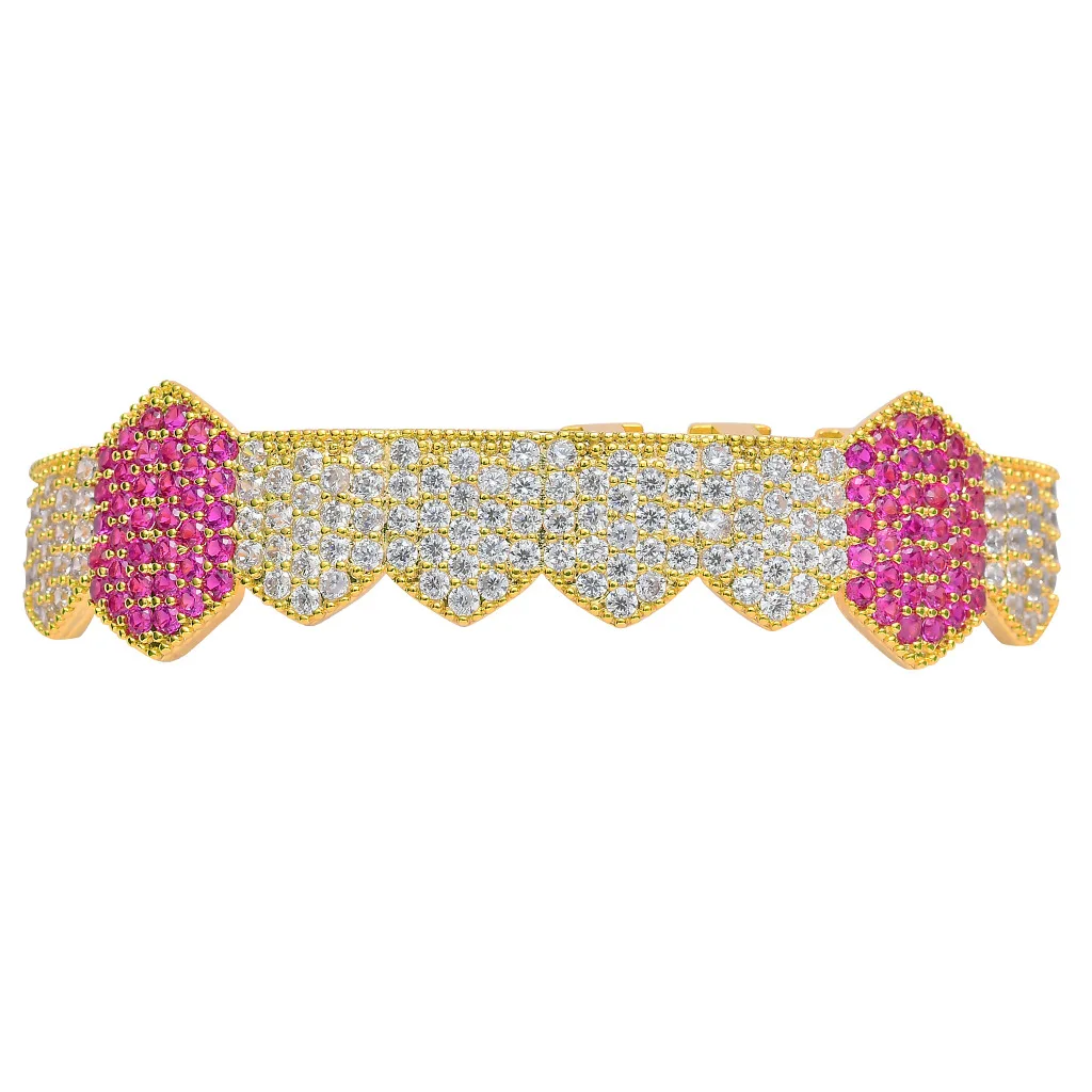 hot Hip Hop Grills Gold Silver Color Iced Out Micro Pave Full CZ Teeth Grillz Bottom Dental Grills Charm For Men Women Jewelry
hot Hip Hop Grills Gold Silver Color Iced Out Micro Pave Full CZ Teeth Grillz Bottom Dental Grills Charm For Men Women Jewelry