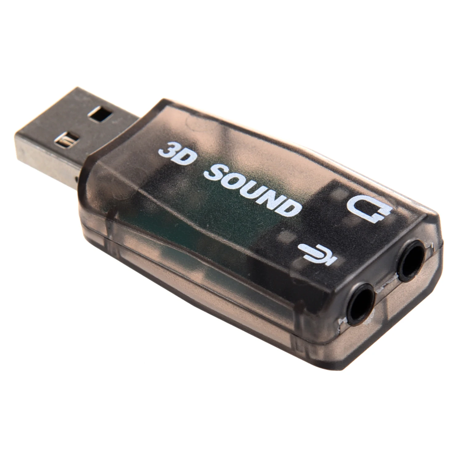 Фото Горячая мгновенно внешняя 5 1 USB 3D Аудио Звуковая карта адаптер для ПК настольного