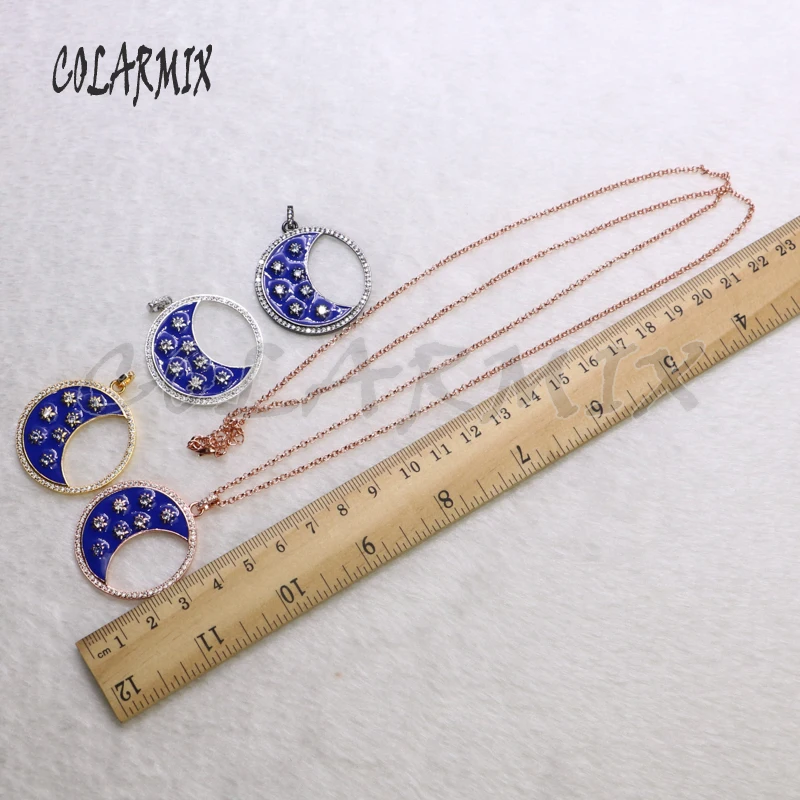 6 Pcs wholesale High quality zircon moon round pendant for jewelry necklace Mix color Fashion jewelry pendant 5535
6 Pcs wholesale High quality zircon moon round pendant for jewelry necklace Mix color Fashion jewelry pendant 5535