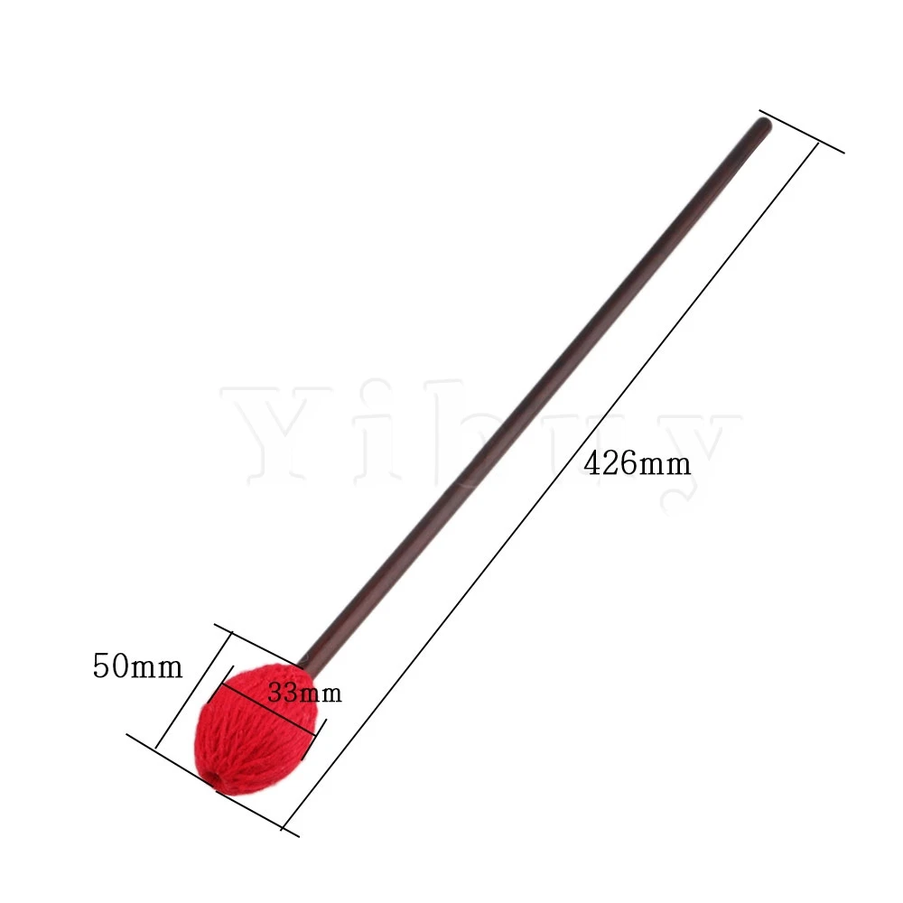 Yibuy 16" Red Dark Brown Medium Hard Marimba Mallets 34mm Yarn Head Maple Shaft for Percussion Instruments
Yibuy 16" Red Dark Brown Medium Hard Marimba Mallets 34mm Yarn Head Maple Shaft for Percussion Instruments