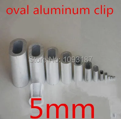 100pcs/lot High Quality 5MM Diameter Oval aluminum clip Aluminum Ferrules Wire Rope Aluminum Ferrules Crimping Sleeve
100pcs/lot High Quality 5MM Diameter Oval aluminum clip Aluminum Ferrules Wire Rope Aluminum Ferrules Crimping Sleeve