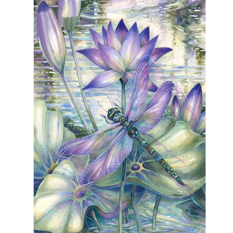 Diamond Painting 5D DIY Full Drill Diamond Embroidery Lotus Dragonfly Pattern Cross Stitch Stickers Handmade Needlework
Diamond Painting 5D DIY Full Drill Diamond Embroidery Lotus Dragonfly Pattern Cross Stitch Stickers Handmade Needlework