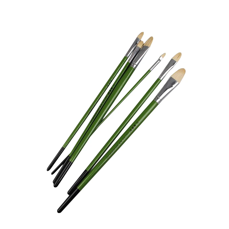 6Pcs Watercolor Gouache Brush Set Senior Oil Painting Pen Brush Bristle Suit Duck Tongue Oil Brush Art Drawing Brushes Supplies
6Pcs Watercolor Gouache Brush Set Senior Oil Painting Pen Brush Bristle Suit Duck Tongue Oil Brush Art Drawing Brushes Supplies