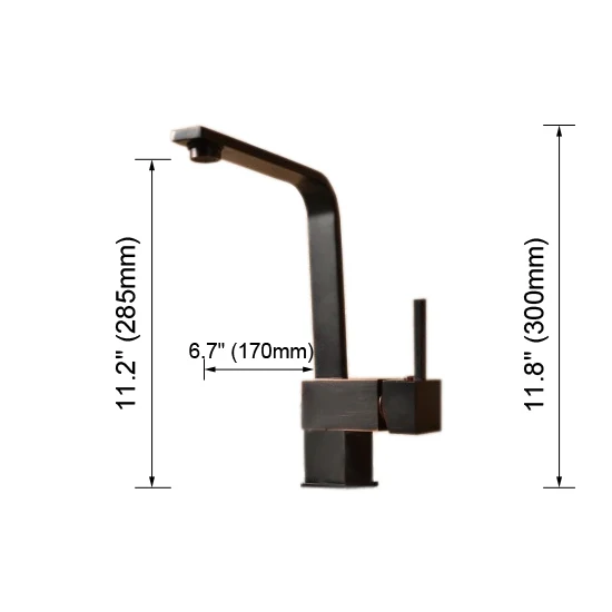 Black Square Kitchen Faucets 360 Degree Rotation Hot and Cold Water Kitchen Sink Faucet Deck Mounted Mixer Tap KD1287
Black Square Kitchen Faucets 360 Degree Rotation Hot and Cold Water Kitchen Sink Faucet Deck Mounted Mixer Tap KD1287