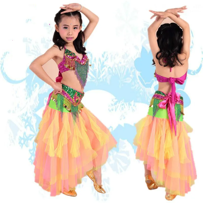 Kids Belly Dance Costume Set Performing Dancewear Indian Bollywood Bellydance Clothing for Children Top + Belt + Skirt
Kids Belly Dance Costume Set Performing Dancewear Indian Bollywood Bellydance Clothing for Children Top + Belt + Skirt