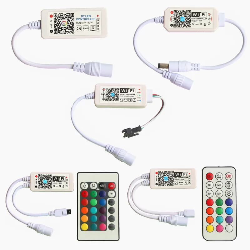 Bluetooth Wi-Fi светодиодный контроллер для 5 в 12 В 24 В SMD 2835 3014 3528 5050 WS2811 WS2812B SK6812 одноцветная RGB RGBW Светодиодная лента
Bluetooth Wi-Fi светодиодный контроллер для 5 в 12 В 24 В SMD 2835 3014 3528 5050 WS2811 WS2812B SK6812 одноцветная RGB RGBW Светодиодная лента