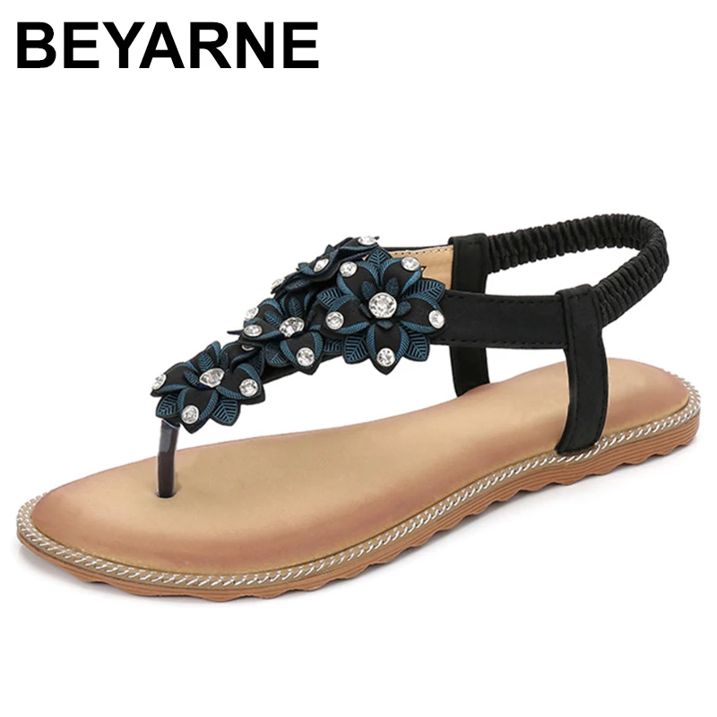 BEYARNE Summer Women Casual Flats Beach Sandals Shoes Woman Bohemia Crystal Flower Flip Flop Sweet Retro Gladiator Sandals
BEYARNE Summer Women Casual Flats Beach Sandals Shoes Woman Bohemia Crystal Flower Flip Flop Sweet Retro Gladiator Sandals