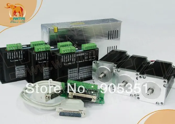 EU Cheap CNC! Wantai 3 Axis Nema 23 Stepper Motor 57BYGH633 270oz-in 78mm+Driver DQ542MA 4.2A 50V 125Micro CNC Plasma MIll Cut
EU Cheap CNC! Wantai 3 Axis Nema 23 Stepper Motor 57BYGH633 270oz-in 78mm+Driver DQ542MA 4.2A 50V 125Micro CNC Plasma MIll Cut