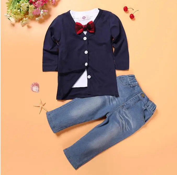 Boys Spring Autumn Clothing Sets Kids Boys Button Bow Suit Sets Children Coat Shirt Pants 3pcs/set Child Suit Clothing Set Baby
Boys Spring Autumn Clothing Sets Kids Boys Button Bow Suit Sets Children Coat Shirt Pants 3pcs/set Child Suit Clothing Set Baby