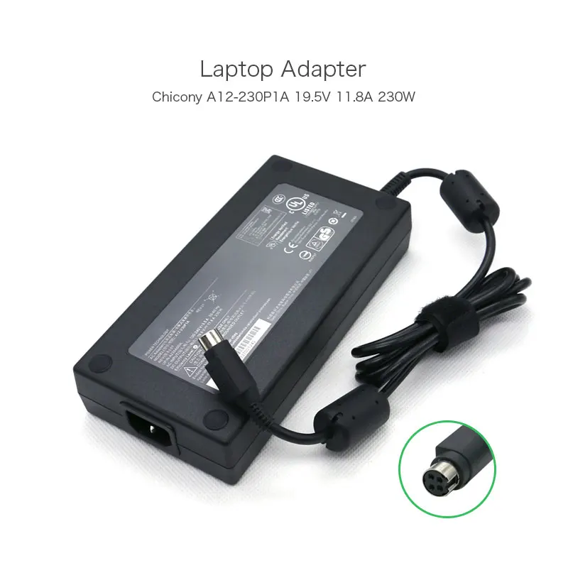 4PINS 19.5V 11.8A 230W A12-230P1A A230A003L ADP-230EB T FSP220-ABAN1 Laptop Power Chagrer for CLEVO GAMING LAPTOP P770DM P770DM-
4PINS 19.5V 11.8A 230W A12-230P1A A230A003L ADP-230EB T FSP220-ABAN1 Laptop Power Chagrer for CLEVO GAMING LAPTOP P770DM P770DM-