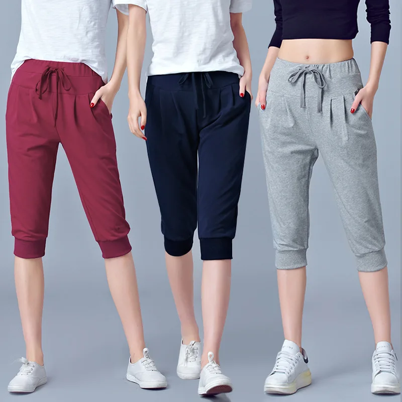 Pants for women summer harem High Waisted Elastic loose Joggers Sweatpants Calf Length female Capris Trousers 5XL 6XL
Pants for women summer harem High Waisted Elastic loose Joggers Sweatpants Calf Length female Capris Trousers 5XL 6XL