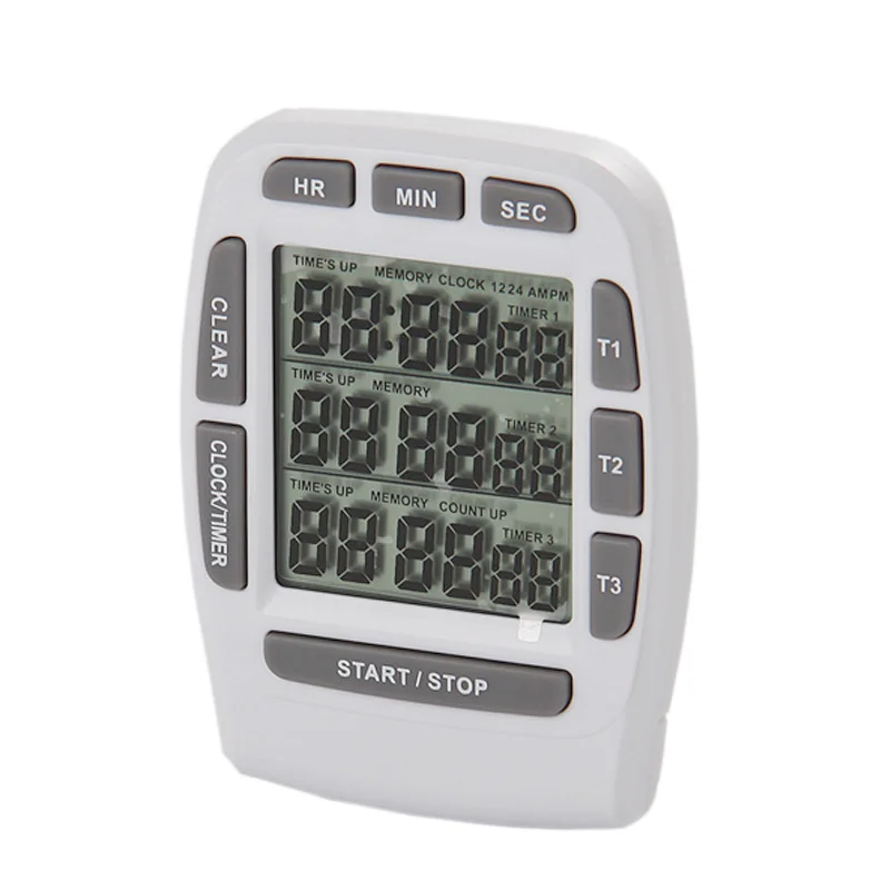 Free Shipping!Digital Timer Large LCD 3 Channel Digital Timer,Kitchen Timer,Count Down Up Timer
Free Shipping!Digital Timer Large LCD 3 Channel Digital Timer,Kitchen Timer,Count Down Up Timer