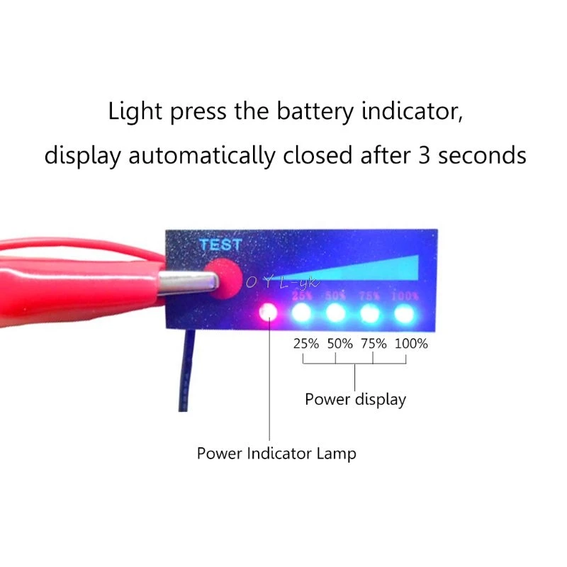 Battery Level Indicator Tester LCD Display Meter Battery Capacity Tester BMS Percentage Display Panel 1S 2S 3S 4S 12V
Battery Level Indicator Tester LCD Display Meter Battery Capacity Tester BMS Percentage Display Panel 1S 2S 3S 4S 12V