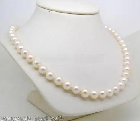 Culture 8 - 9 mm AAA Pearl Necklace White 18 "Long>>> women jewerly Free shipping