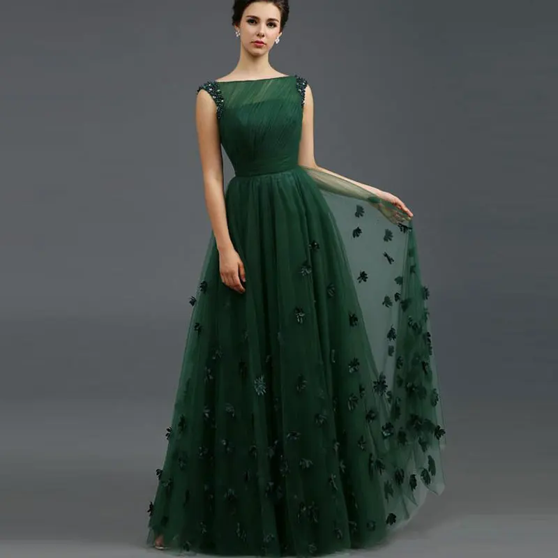 Tanpell Stunning Evening Dress Bateau Neckline Beading Appliques Flowers Women Party Gown Floor Length A-Line Long Evening Dress
Tanpell Stunning Evening Dress Bateau Neckline Beading Appliques Flowers Women Party Gown Floor Length A-Line Long Evening Dress