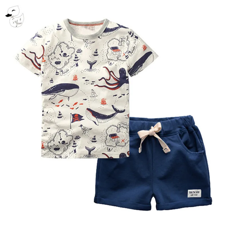 KISBINI 2PCS Casual Summer Baby Boy Clothes Sets Cotton Animals Printed Sets O-Neck T-Shirt+Shorts Pants Kids Boy Clothing 2019
KISBINI 2PCS Casual Summer Baby Boy Clothes Sets Cotton Animals Printed Sets O-Neck T-Shirt+Shorts Pants Kids Boy Clothing 2019