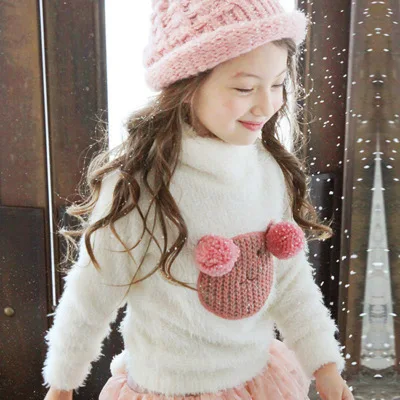 Baby Knit Sweater Plus Velvet Cartoon Hair Ball Toddler Girl Sweater Turtleneck Warm Kids Clothes 3 4 5 6 7 Y Girl Sweaters Coat
Baby Knit Sweater Plus Velvet Cartoon Hair Ball Toddler Girl Sweater Turtleneck Warm Kids Clothes 3 4 5 6 7 Y Girl Sweaters Coat