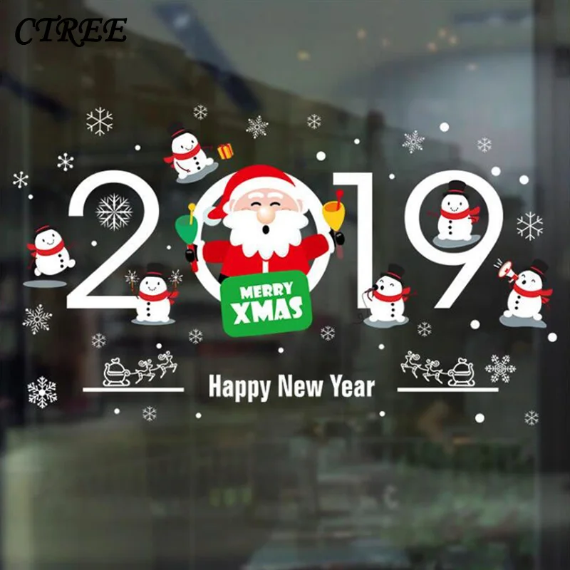 CTREE Christmas Sticker 9 Style Decorative Storefront Glass Door Christmas Snowman Sticker Window Combination Removable C782
CTREE Christmas Sticker 9 Style Decorative Storefront Glass Door Christmas Snowman Sticker Window Combination Removable C782