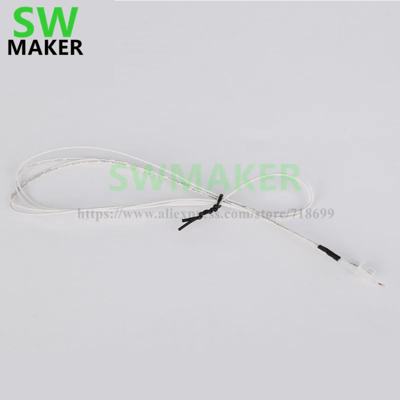 SWMAKER thermistor temperature sensor 1 meter cable DuPont head for creality cr-10 3d Printer
SWMAKER thermistor temperature sensor 1 meter cable DuPont head for creality cr-10 3d Printer