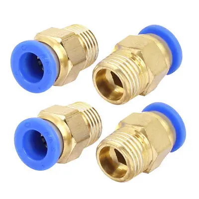 8mm Tube 1/4BSP Male Thread Quick Connector Pneumatic Air Fittings 4pcs