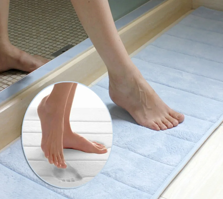 New 2015 Hot Memory Foam Bath Mat Absorbent Slip-resistant Pad Bathroom Mats | Дом и сад