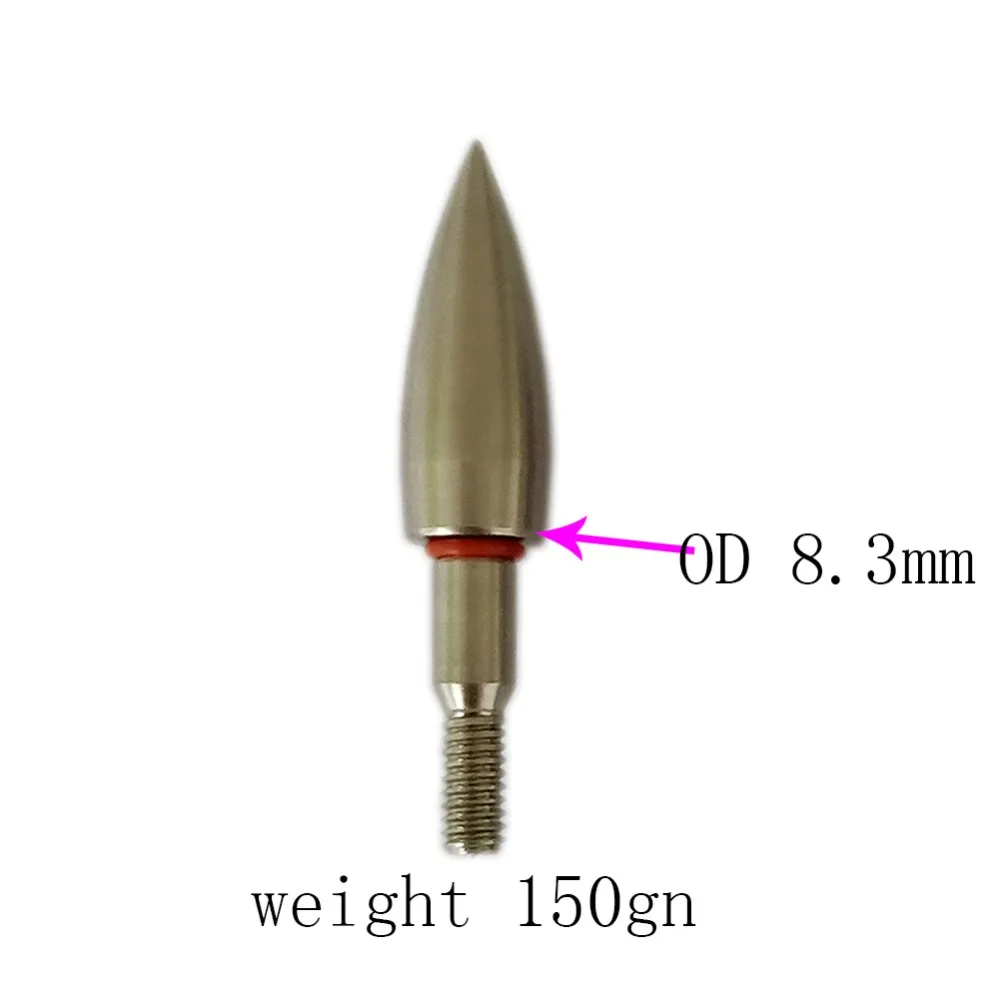 Field tips Stainless Steel 150gn head arrows Most suitable OD 8.3 arrow shaft for archery with crossbow
Field tips Stainless Steel 150gn head arrows Most suitable OD 8.3 arrow shaft for archery with crossbow