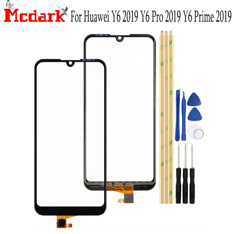 Для Huawei Y6 2019 Pro Prime 6 09 дюймов Переднее стекло Тач скрин мобильный телефон с