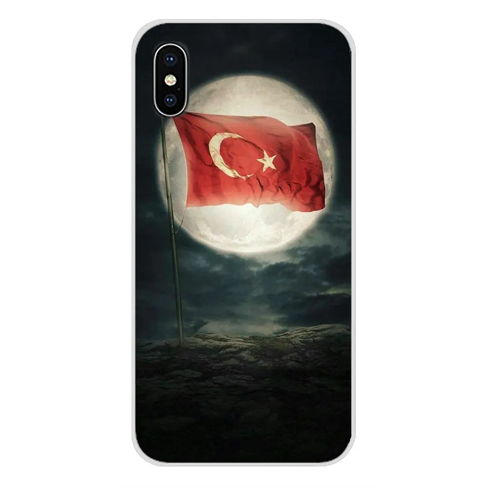 Турция аксессуары с национальными флагами чехлы для телефонов Apple iPhone X XR XS MAX 4 4S 5