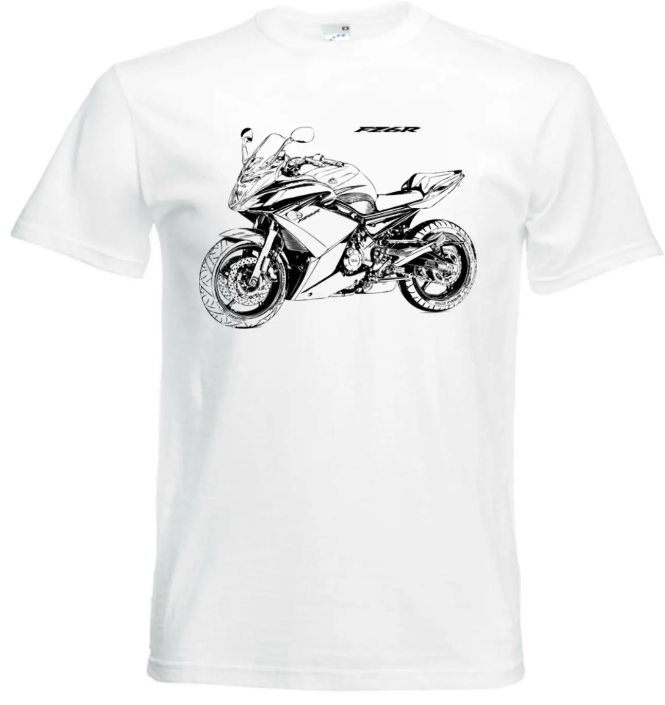 2019 New Summer Men Hip Hop Tee Shirt FZ6R Bj 2011 T-Shirt Street Motorcycle FZ6R Slim T-shirt