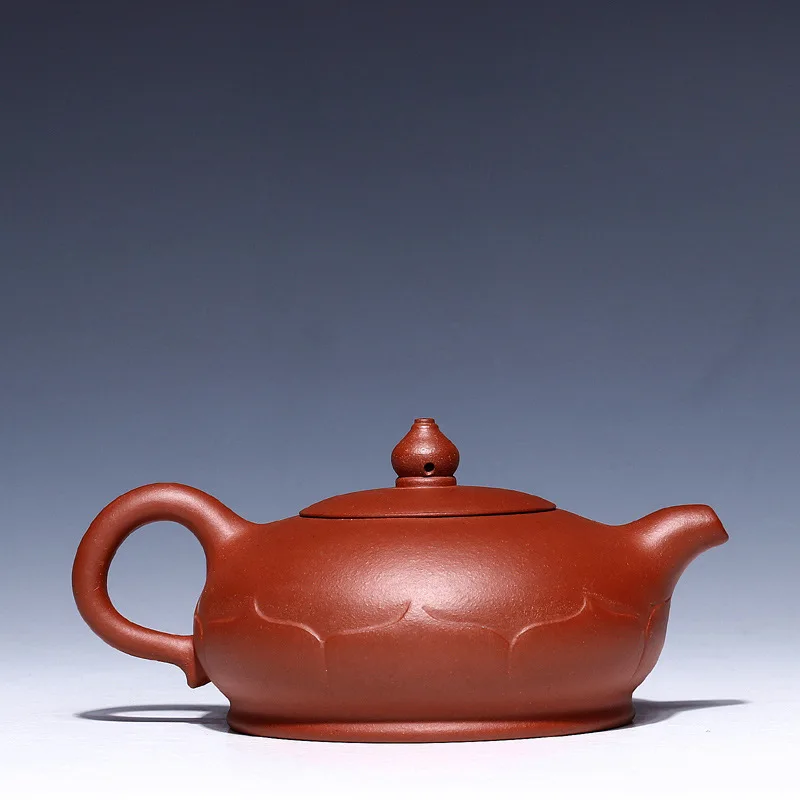 250ml Authentic Yixing Purple Clay Teapot Zen Lotus Pot Clear Water Mud Zisha Pots Kung Fu Tea Drinkware Home Decor Ornament
250ml Authentic Yixing Purple Clay Teapot Zen Lotus Pot Clear Water Mud Zisha Pots Kung Fu Tea Drinkware Home Decor Ornament
