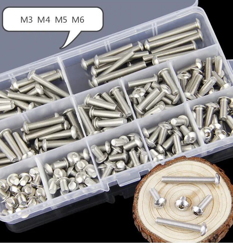free shipping 165pcs 304 stainless steel inner hexagonal screw sleeve inner hexagonal round head bolt M5
free shipping 165pcs 304 stainless steel inner hexagonal screw sleeve inner hexagonal round head bolt M5