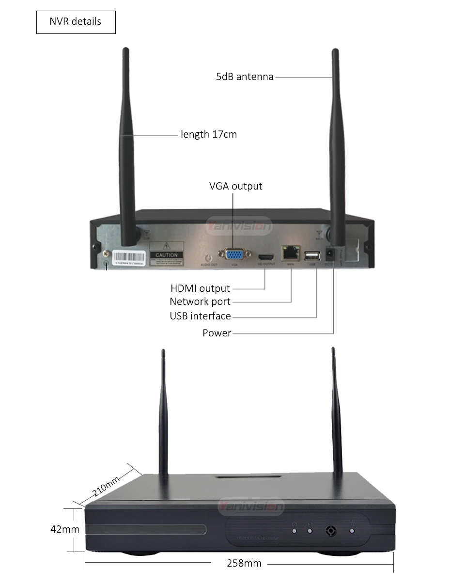 Yanivision CCTV Camera System Home Security HD 960P IP Camera Wireless NVR Kit Video Surveillance P2P Night Vision Waterproof
Yanivision CCTV Camera System Home Security HD 960P IP Camera Wireless NVR Kit Video Surveillance P2P Night Vision Waterproof