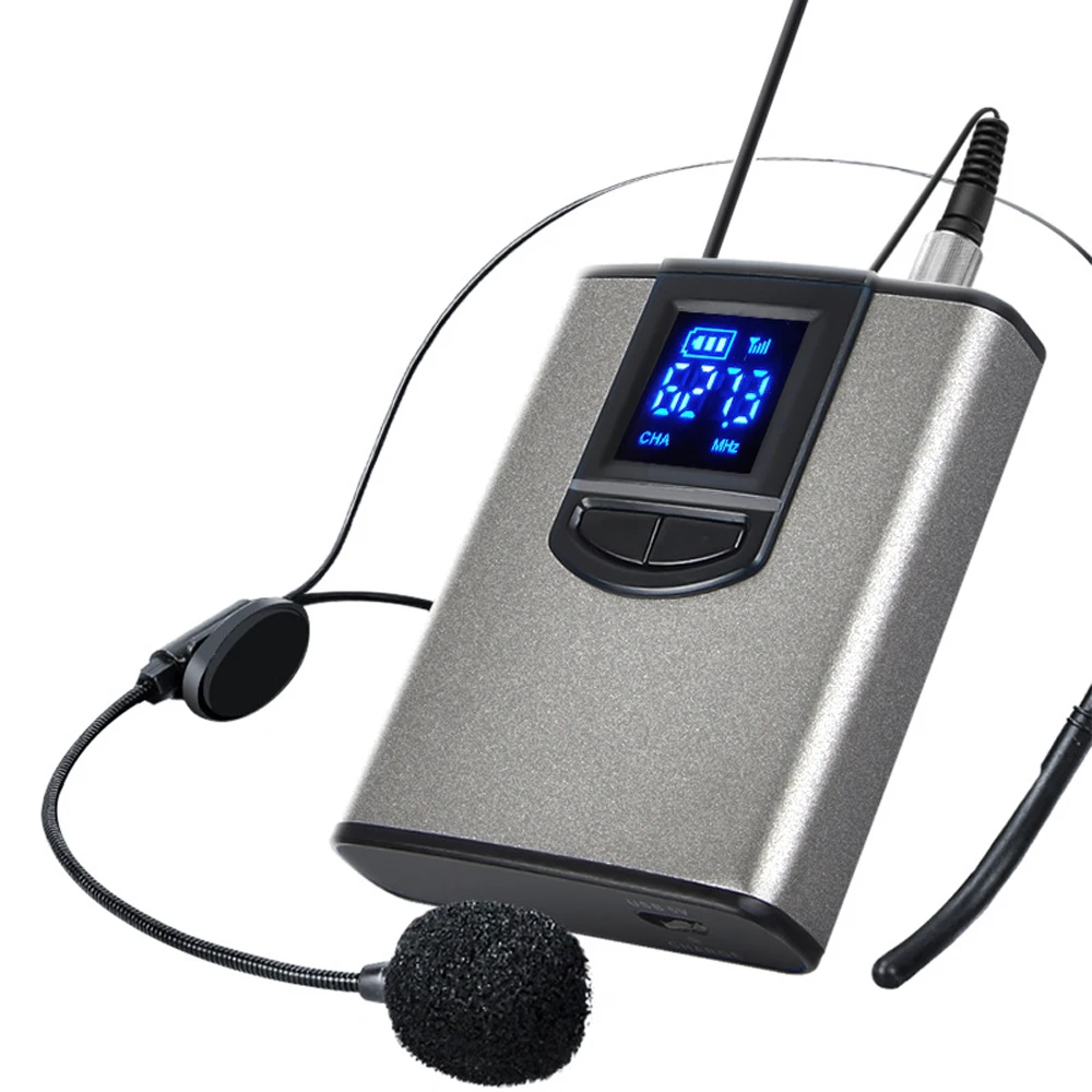 Portable Wireless Mini Receiver Headset Transmitter Lavalier Lapel Mic Teacher Presenter Microphone | Электроника
