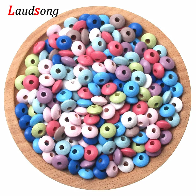 100Pcs/lot 12x6MM Colorful Natural Wood Loose Flat Spacer Wooden Beads For Jewelry Making DIY Necklace Bracelet Accessories
100Pcs/lot 12x6MM Colorful Natural Wood Loose Flat Spacer Wooden Beads For Jewelry Making DIY Necklace Bracelet Accessories